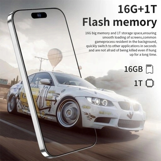 Смартфон I14 Pro MAX 6 с 7-дюймовым экраном Face ID и двумя SIM-картами.