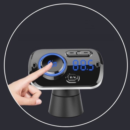 АВТОМОБИЛЬНЫЙ FM-ПЕРЕДАТЧИК BLUETOOTH БЫСТРОЕ ЗАРЯДНОЕ УСТРОЙСТВО 2x USB AUX