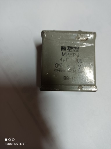 Конденсатор 4 мкФ 400 В