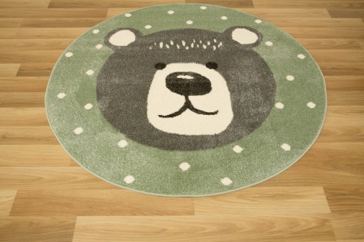 Обвенчались. 140 см КРУГЛЫЙ КОВЕР LIMA BEAR GREY PASTEL OLIVE CREAM