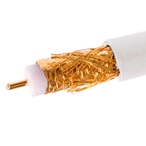 KABEL KONCENTRYCZNY ŻEL PRZEWÓD CZARNY MIEDŹ 100m