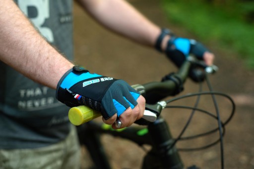 Rękawiczki rękawice rowerowe męskie żelowe bez palców krótkie Polednik S