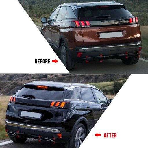 Накладка на глушитель Peugeot 3008 16-2019