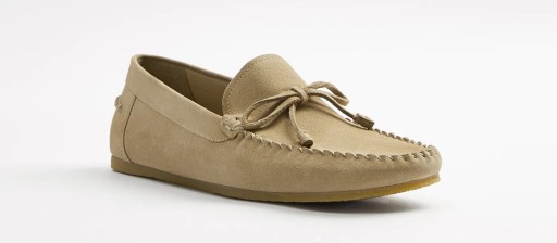 КОЖАНЫЕ ЛОФЕРЫ ZARA БЕЖЕВЫЕ КОЖАНЫЕ ЛОФЕРЫ ДЛЯ ВОДИТЕЛЯ 41
