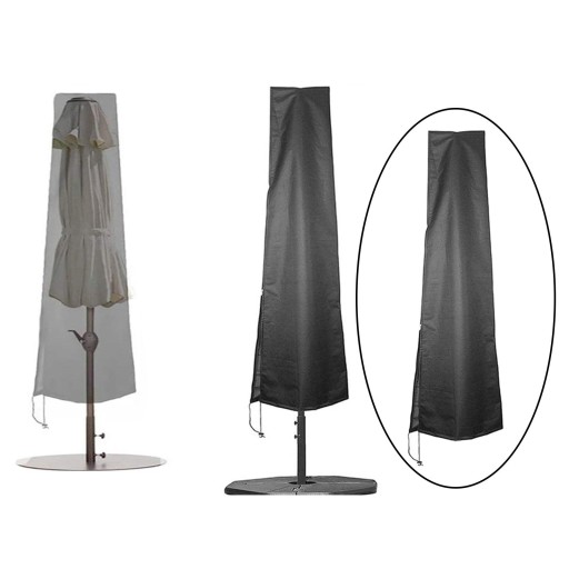Pokrowiec na parasol zewnętrzny z zamkiem błyskawicznym 210 PU 183x25x35cm