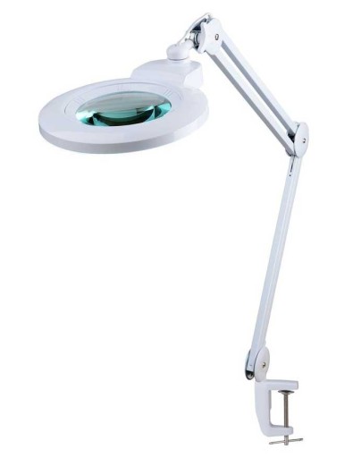 Светильник с 3D лупой 60LED SMD, сменная оптика, регулировка света.