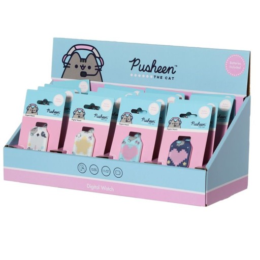 Цифровые силиконовые часы для кошек Pusheen The Cat, 4 цвета