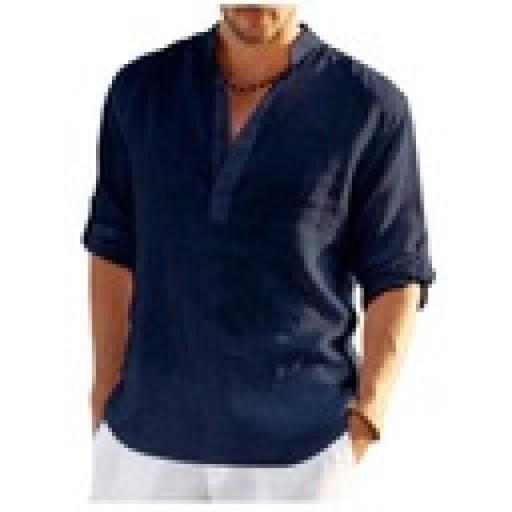 МУЖСКИЕ ЛЬНЯНЫЕ БЛУЗКИ СВОБОДНАЯ МОДНАЯ РУБАШКА OVERSIZE Лучшее качество