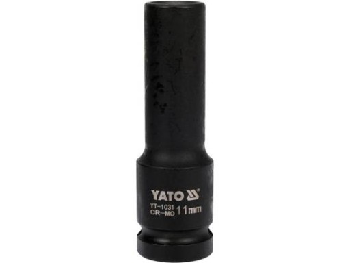 УДАРНАЯ НАВЕРТКА 1/2 ДЮЙМА, 11 ММ, ДЛИННАЯ, 6 УПЛОТНЕННЫХ YATO YT-1031