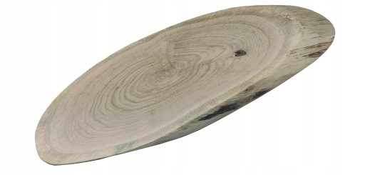 PLASTER DREWNA DĘBOWY ELIPTYCZNY SKOŚNY DĄB DŁ 35-40 CM TACA OZDOBNA DREWNO