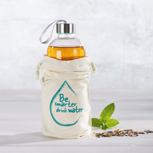 XAVAX Стеклянная бутылка для воды 1л, мятная