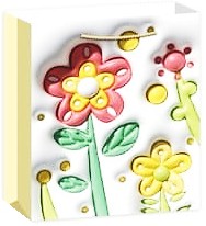 Torebka Sztywna na prezent w Kwiaty 40/31/12 cm wzór 41