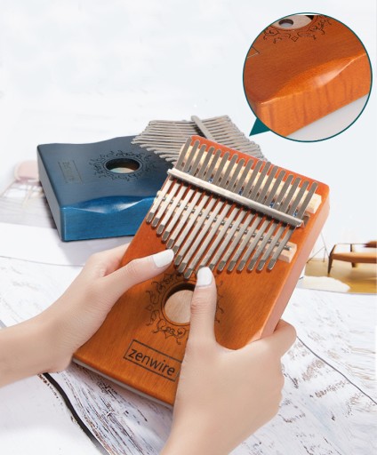 Инструмент KALIMBA PIANINO 17 Деревянный корпус из красного дерева K01 АКСЕССУАРЫ КОРПУСА С ДЕКОРИРОВАНИЕМ