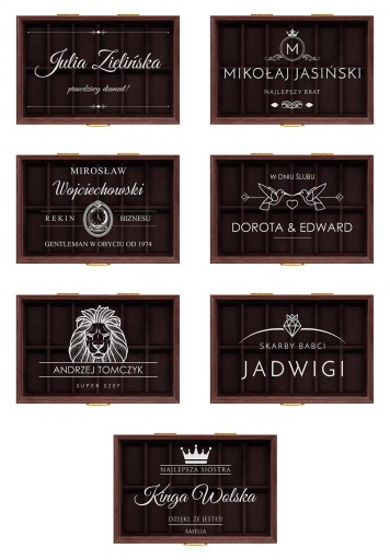 Коробка для часов Casket 12, деревянный футляр с гравировкой, подарок на день рождения
