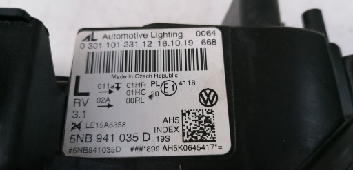 VW TIGUAN 2 II ЛАМПА ЛЕВАЯ + ПРАВАЯ FULL LED 5NB