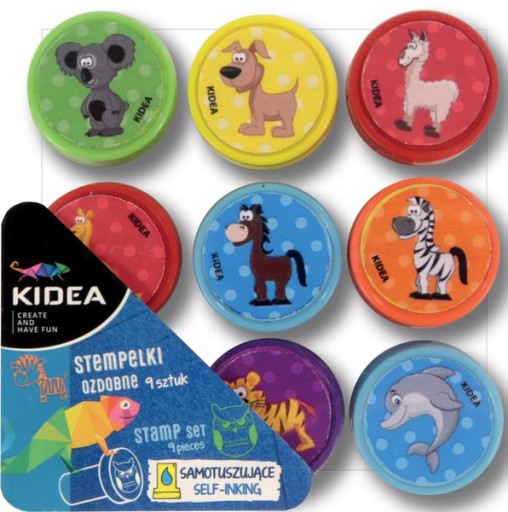 ДЕКОРАТИВНЫЕ ШТАМПЫ ЖИВОТНЫЕ 9 штук - KIDEA