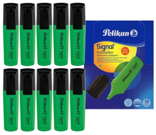 Флуоресцентный маркер-хайлайтер Signal 496 10 шт PELIKAN