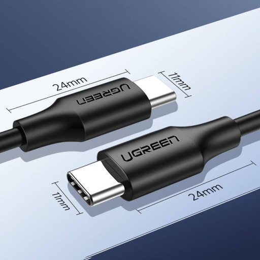 USB C - USB C Uзеленый кабель 0,5 м