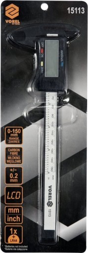 ЭЛЕКТРОННЫЙ ЦИФРОВОЙ ШТАНВЕРМОН 15 СМ LCD CARBON