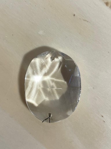 Stare kryształki szklane 3,5 cm