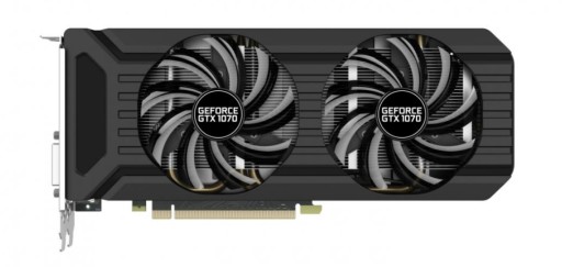 Видеокарта Palit GeForce GTX 1070 с двумя вентиляторами, 8 ГБ, GDDR5, 256 бит