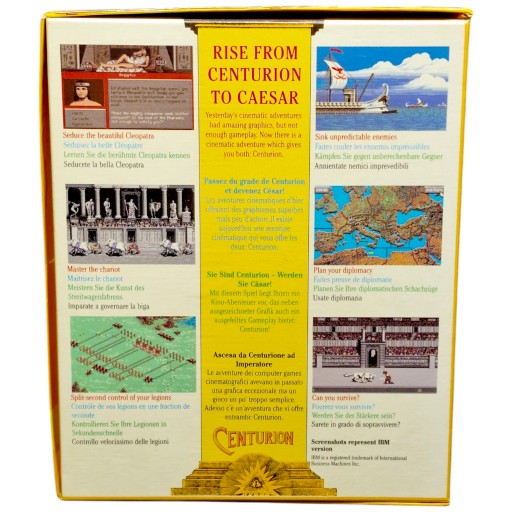 Игра Centurion Defender of Rome AMIGA коробка 500 600 1200 дискета карта 1