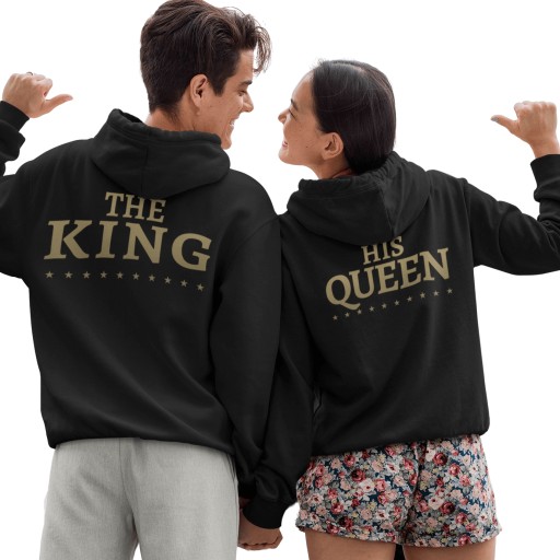 Комплект с капюшоном для пар, подарок King Queen
