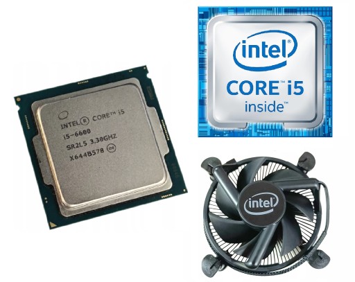 Процессор Intel i5-6600 LGA1151 + НОВОЕ ЧЕРНОЕ МЕДНОЕ ОХЛАЖДЕНИЕ