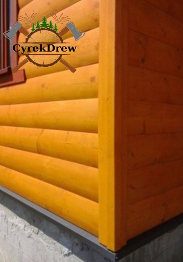 DESKA ELEWACYJNA PÓŁBAL , POŁOWICA, IMITACJA BALA, SZALÓWKA 400 CM