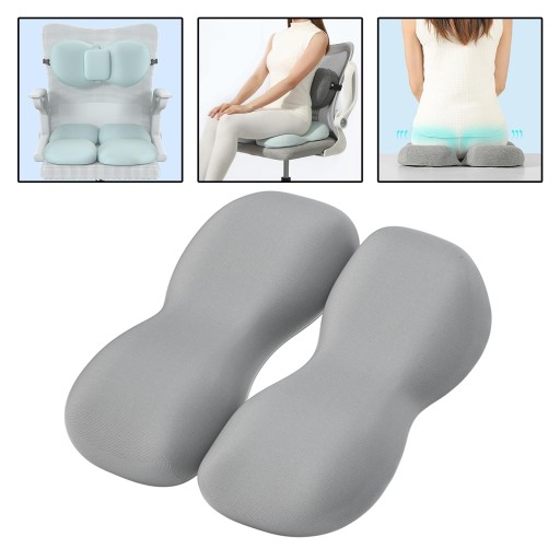 back Chair Cushion Poduszka na biurko Szara