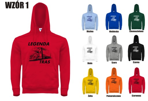 GRUBA BLUZA Z KAPTUREM TWÓJ NADRUK TRUCK TIR SCANIA VOLVO MAN IVECO POLISH
