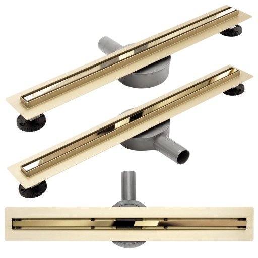 ЛИНЕЙНЫЙ СЛИВ REA NEO SLIM GOLD MIRROR GOLD 70 НАБОР