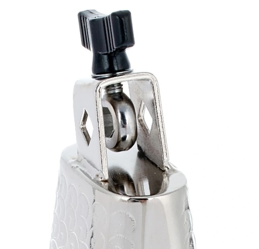 SB-8 Steel Cowbell dzwonek 8'' z uchwytem pasterski młotkowana stal Thomann
