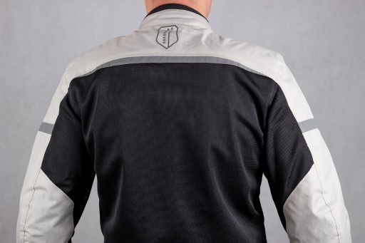 Мужская мотоциклетная куртка HUSAR SAFOLA AIR MESH, текстиль, серый XL