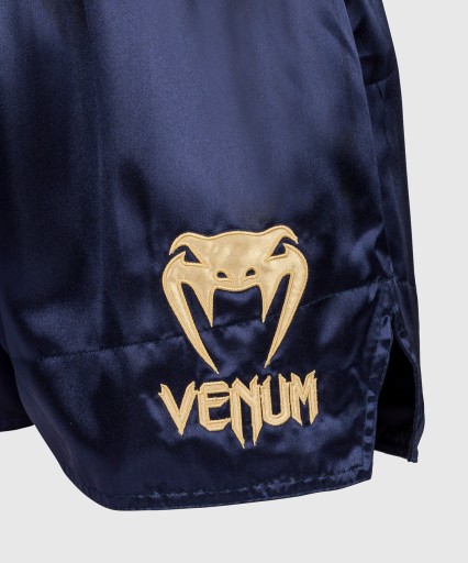Классические шорты Venum Muay Thai, темно-синий/золотой M