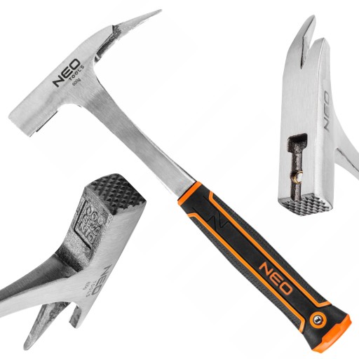 NEO Tools МОЛОТОК СТОЛЯРНЫЙ 600 г МОНОЛИТНАЯ КОНСТРУКЦИЯ ИЗ СТАЛИ 25-102