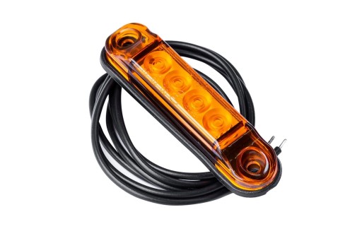 Габаритный фонарь оранжевый HORPOL LD 2328 LED типа SLIM с кабелем 0,5м