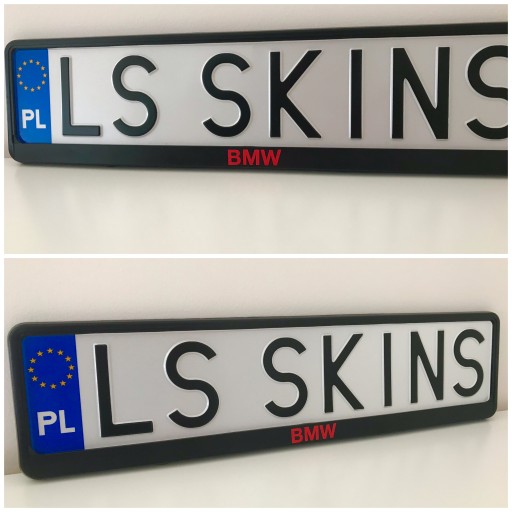 Рамка номерного знака BMW / 2 шт.