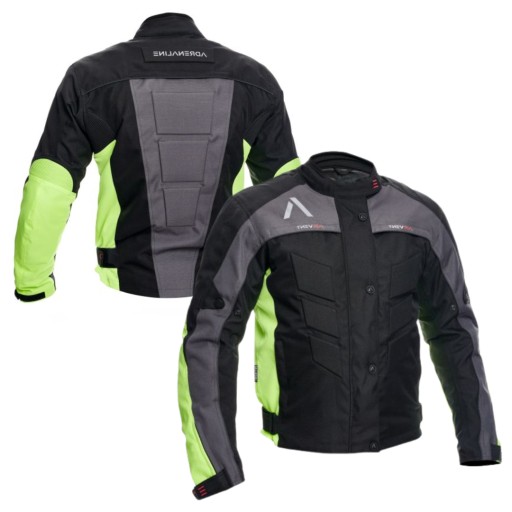Мотоциклетная куртка ADRENALINE PYRAMID желтая 2.0 PPE 3XL
