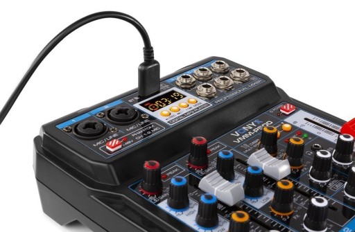 Vonyx VMM-P500 4-канальный микшер DSP USB MP3 BT