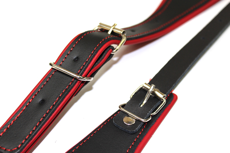 ШИРОКИЕ ремни для переноски гармошки BLACK/RED 120
