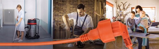 Przedłużacz Ogrodowy Budowlany Jednogniazdowy do Kosiarki 2x1mm2 10m
