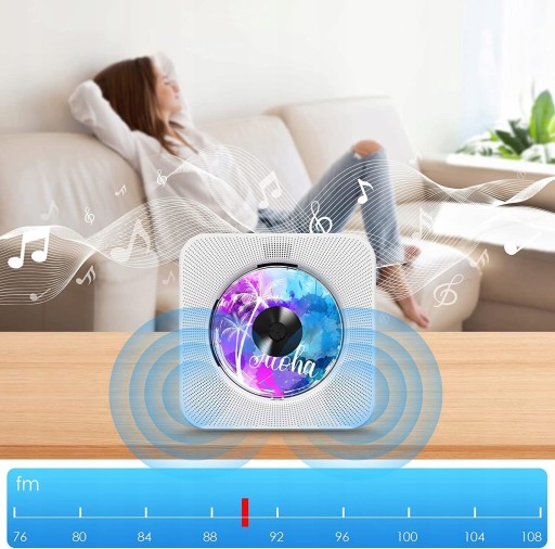 CD-ПЛЕЕР ПОРТАТИВНЫЙ BLUETOOTH FM MP3-ДИНАМИК
