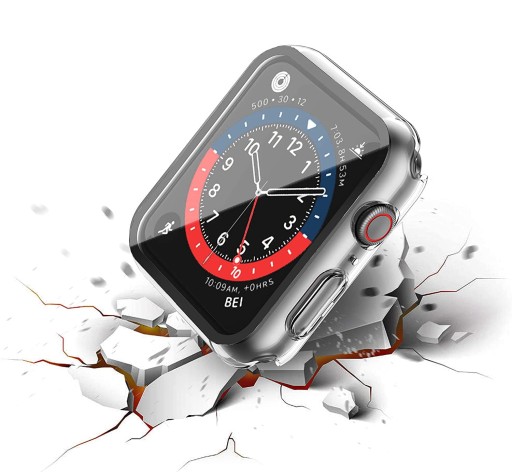 ЧЕХОЛ-ЧЕХОЛ 2в1 + СТЕКЛЯННАЯ КРЫШКА для APPLE WATCH 7/8/9 41 мм
