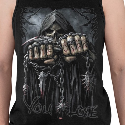 TANK TOP HORROR/ROCK GAME OVER