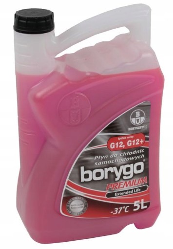 Радиаторная жидкость Borygo 5л PREMIUM G12 / G12+ EXT
