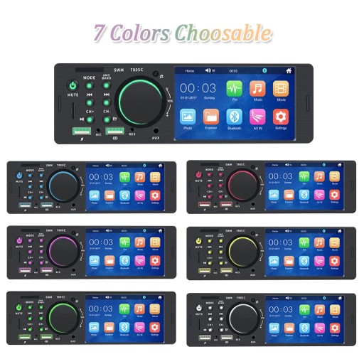 Модель № 7805 Радио 1 din 4.1 Bluetooth MP3 FM