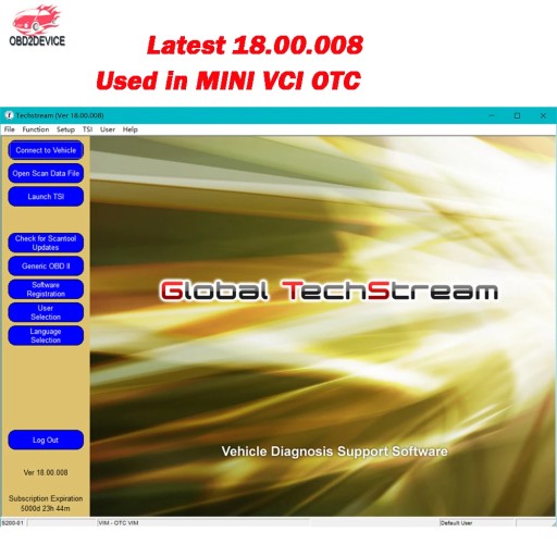 Последняя версия 8/2022 для TOYOTA TIS Techstream 18.00.008, компакт-диск с программным обеспечением