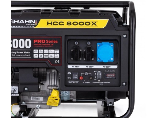 Электрогенератор PROFESSIONAL POWER GEGARATOR HAHN&SOHN HGG8000X 6,5 кВт