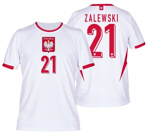 Koszulka ZALEWSKI dla dziecka koszulka piłkarska EURO 24 Polska r. 116cm